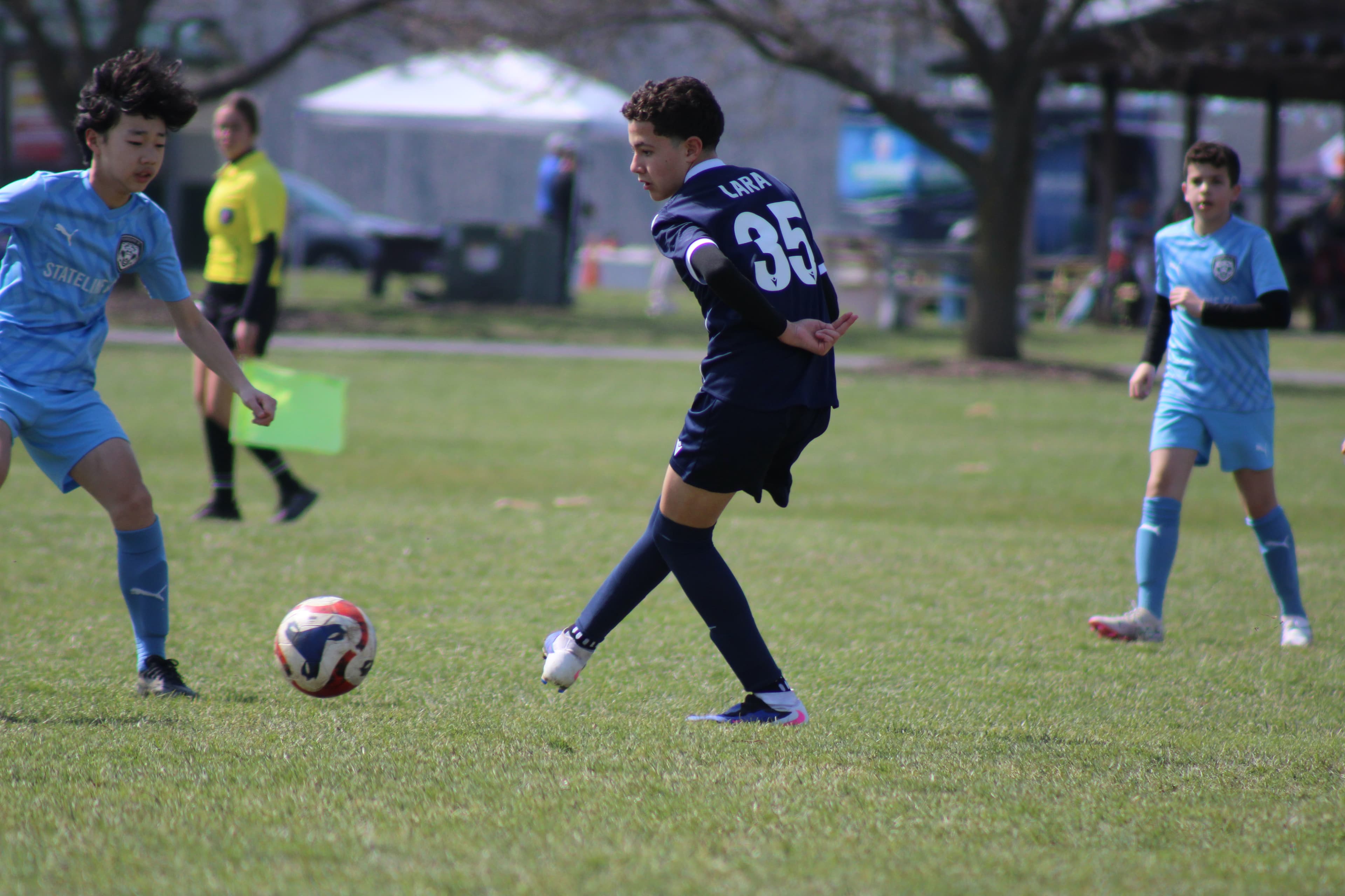 REC academy players during training
