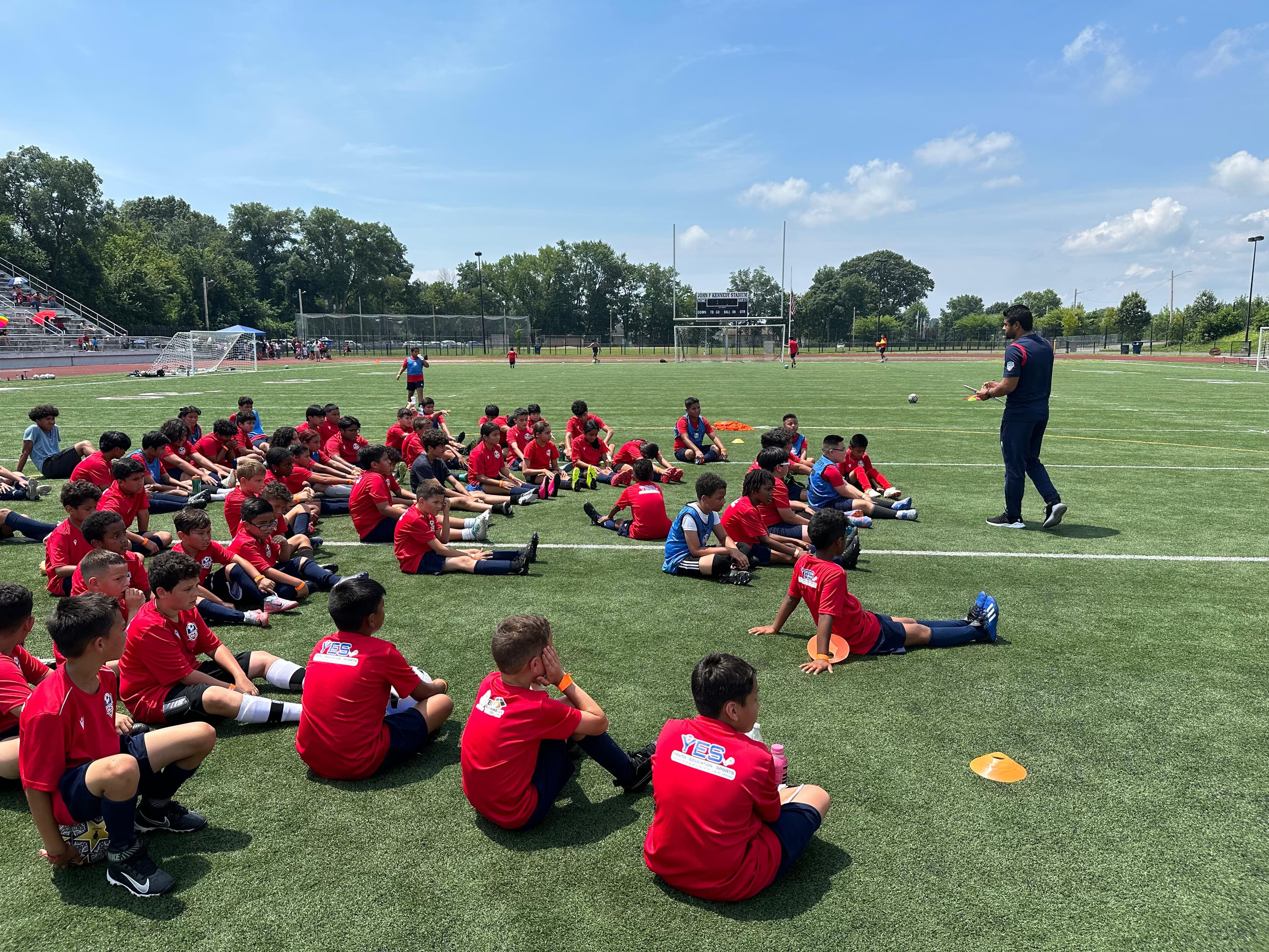 REC players training session